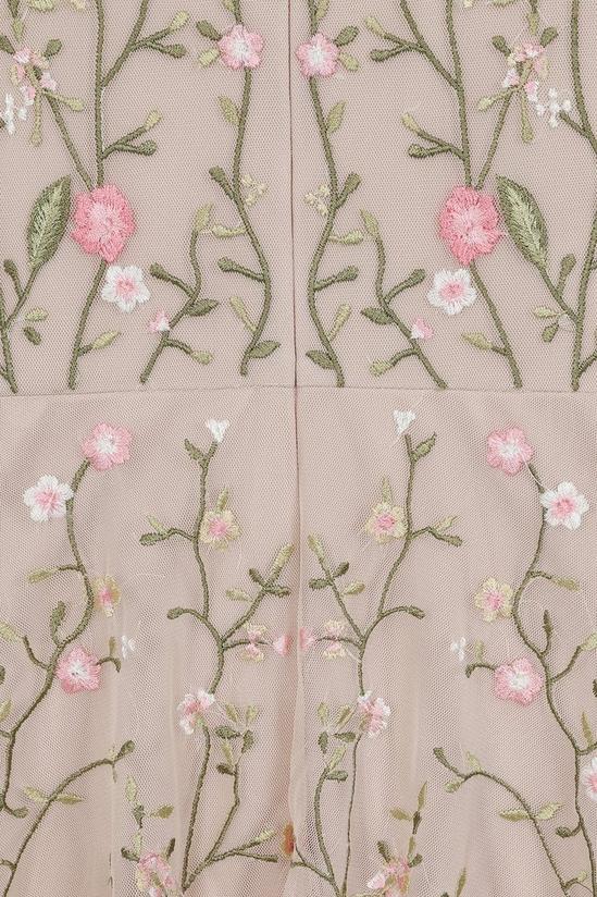 Amelia Rose Floral Embroidered Midi Dress 6