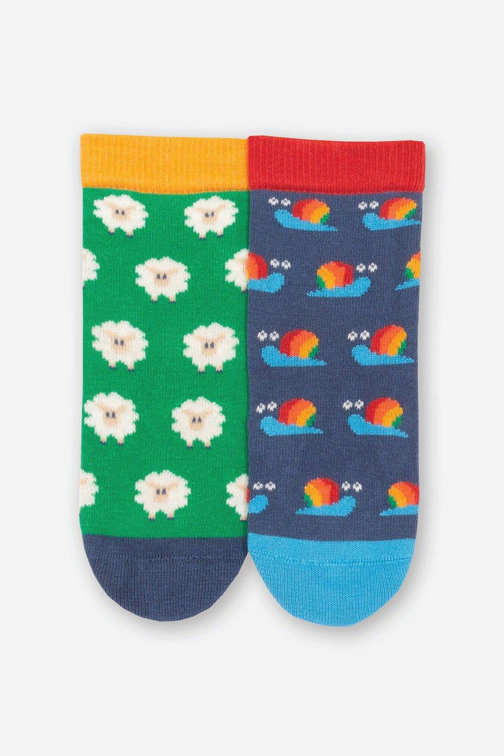 Rainbow Snail Socks