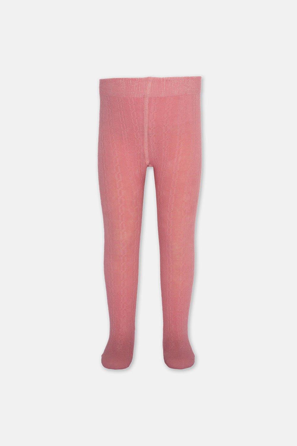 Cable Tights Pink