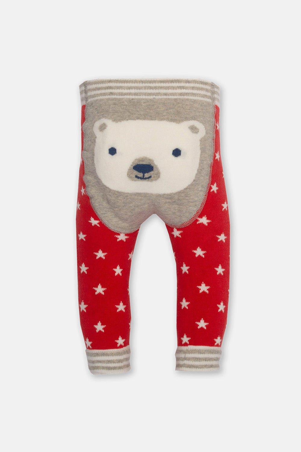 Baby Mr Bear Knit Leggings