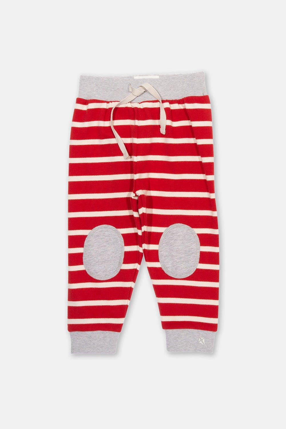 Stripy Joggers Red