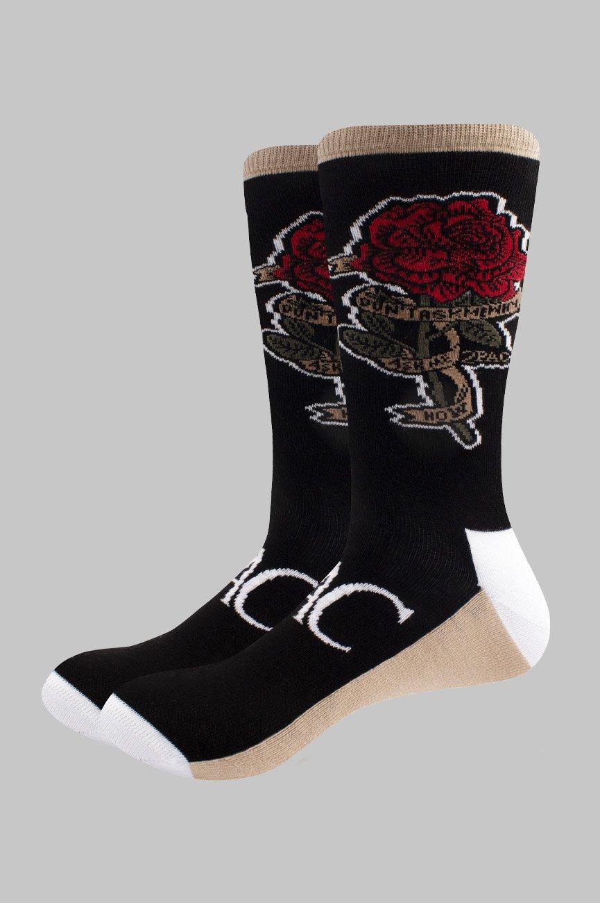 Tupac Rose Logo Ankle Socks