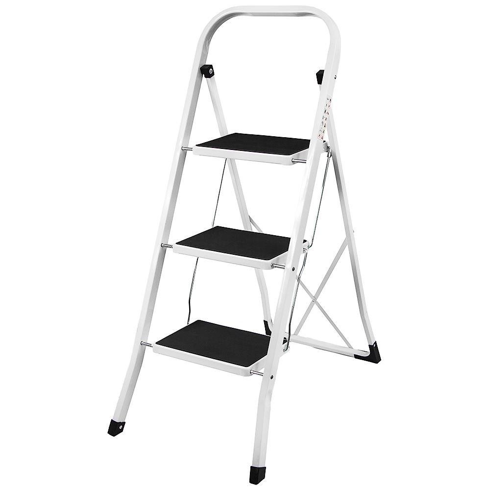 Home Vida 3 Step Folding Ladder With Anti-Slip Mat