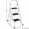 Home Discount Home Vida 3 Step Folding Ladder With Anti-Slip Mat thumbnail 2