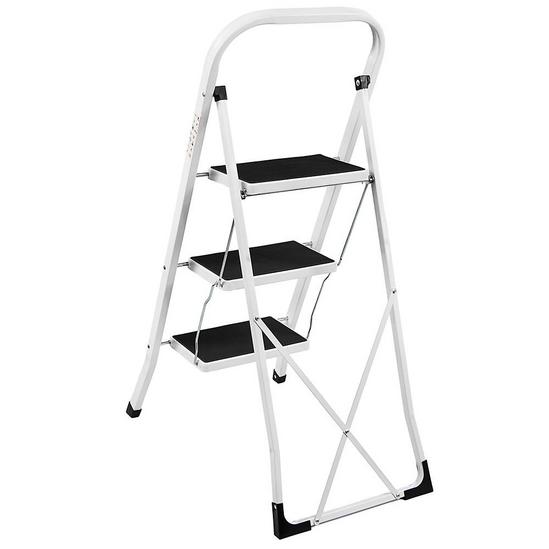 Home Discount Home Vida 3 Step Folding Ladder With Anti-Slip Mat 6