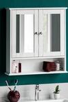 Home Discount Bath Vida Priano 2 Door Mirrored Wall Cabinet With Shelf Storage Bathroom Furniture 580 x 560 x 130 mm thumbnail 1