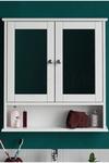 Home Discount Bath Vida Priano 2 Door Mirrored Wall Cabinet With Shelf Storage Bathroom Furniture 580 x 560 x 130 mm thumbnail 3