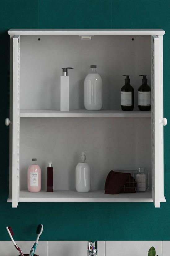 Home Discount Bath Vida Liano 2 Door Wall Cabinet with Shelves Bathroom Storage 4