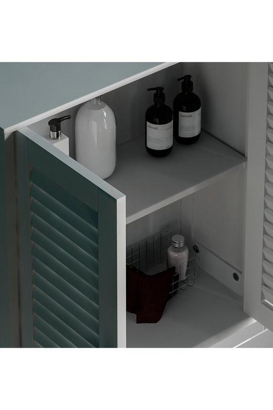 Home Discount Bath Vida Liano 2 Door Wall Cabinet with Shelves Bathroom Storage 5