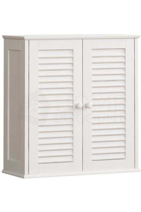 Home Discount Bath Vida Liano 2 Door Wall Cabinet with Shelves Bathroom Storage 6
