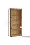 Home Discount Vida Designs Corona Large Bookcase Shelves Storage 170 x 750 x 290 mm thumbnail 2