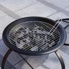 Home Discount Fire Vida Folding Steel Fire Pit Black Large Fire Patio Cooking Grill thumbnail 4