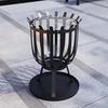 Home Discount Fire Vida Steel Brazier Black Square Outdoor Fire Pit Cooking Grill thumbnail 1