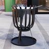 Home Discount Fire Vida Steel Brazier Black Square Outdoor Fire Pit Cooking Grill thumbnail 2