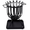 Home Discount Fire Vida Steel Brazier Black Square Outdoor Fire Pit Cooking Grill thumbnail 6