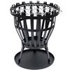 Home Discount Fire Vida Steel Brazier Black Round Outdoor Fire Pit Cooking Grill thumbnail 5