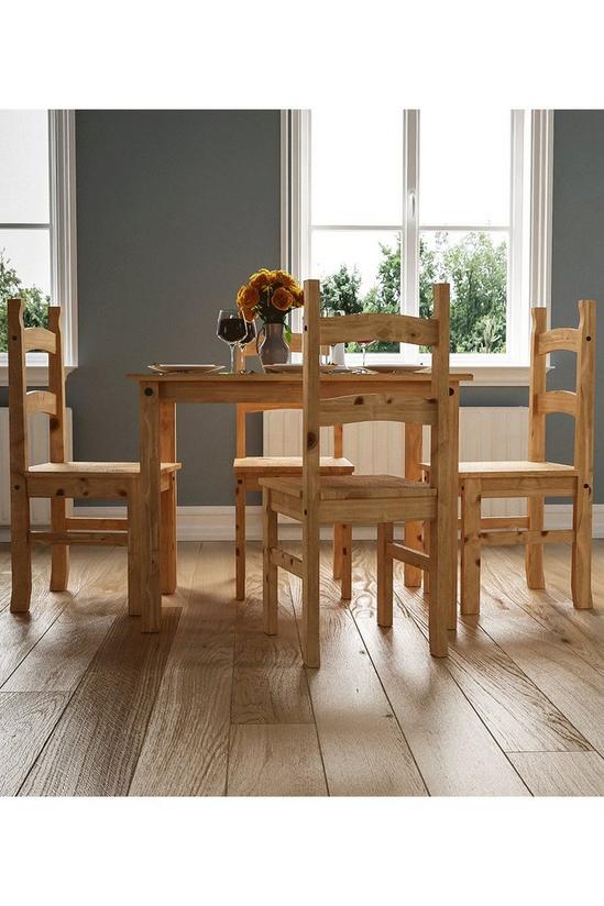Home Discount Vida Designs Corona 4 Seater Dining Set Solid Pine Kitchen Furniture 3