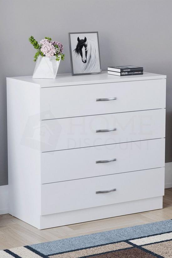 Home Discount Vida Designs Riano 4 Drawer Chest of Drawers Storage Bedroom Furniture 1