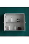 Home Discount Bath Vida Priano 2 Door Mirrored Wall Mounted Cabinet With Shelves Bathroom Storage 470 x 570 x 180 mm thumbnail 4