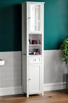 Home Discount Bath Vida Priano Mirrored 2 Door 1 Drawer With Shelves Tall Cabinet Bathroom Storage 1900 x 400 x 300 mm thumbnail 1
