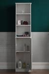 Home Discount Bath Vida Priano 1 Door 2 Shelves Tall Cabinet Storage Bathroom Furniture 1600 x 400 x 380 mm thumbnail 3