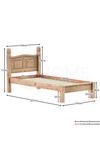 Home Discount Vida Designs Corona Single Bed Frame Low Foot End Bedroom Furniture thumbnail 2