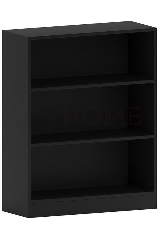 Home Discount Vida Designs Cambridge 3 Tier Low Bookcase Storage Unit 750 x 600 x 240 mm 6