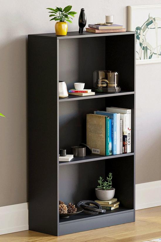 Home Discount Vida Designs Cambridge 3 Tier Medium Bookcase Storage Unit 1080 x 600 x 240 mm 1