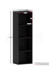 Home Discount Vida Designs Oxford 4 Tier Cube Bookcase Storage 1060 x 320 x 240 mm thumbnail 2