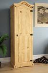 Home Discount Vida Designs Corona 1 Door Wardrobe Solid Pine 1780 x 570 x 500 mm thumbnail 1