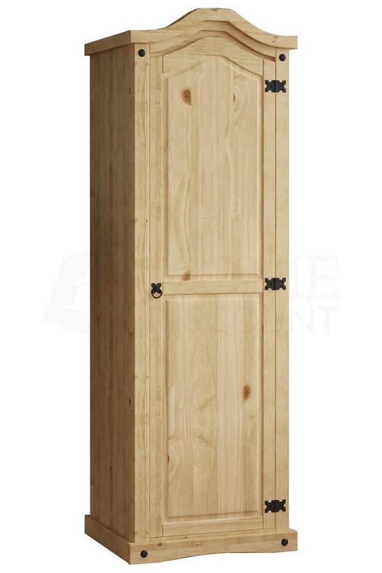 Home Discount Vida Designs Corona 1 Door Wardrobe Solid Pine 1780 x 570 x 500 mm 5