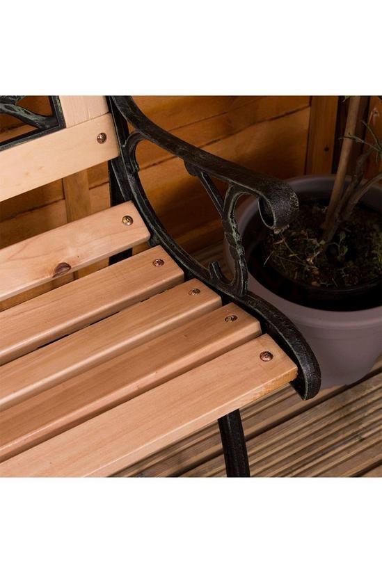 Home Discount Garden Vida Garden Bench Rose Style 3 Seater Outdoor Furniture 5