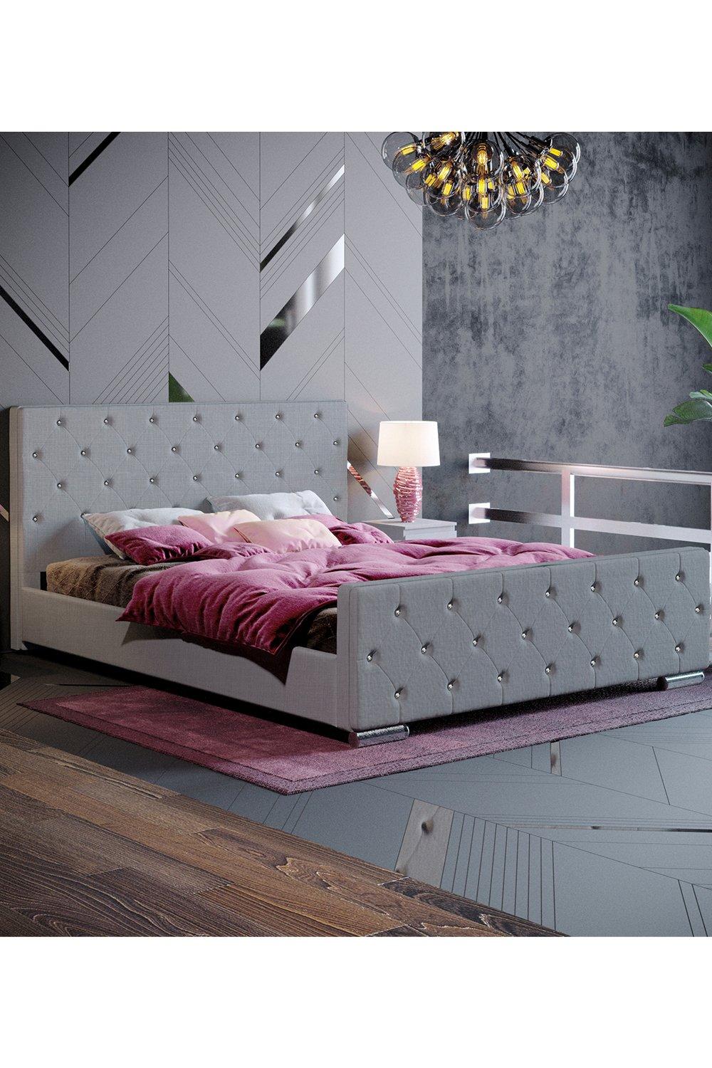 Vida Designs Arabella King Size Bed Linen Fabric 950 x 1580 x 2180 mm