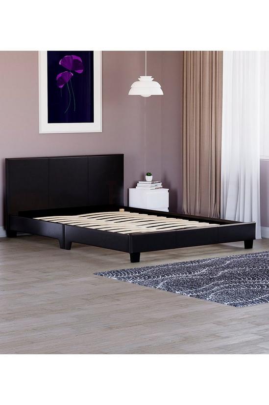 Home Discount Vida Designs Lisbon Double Faux Leather Bed Frame 770 x 1420 x 1980 mm 5