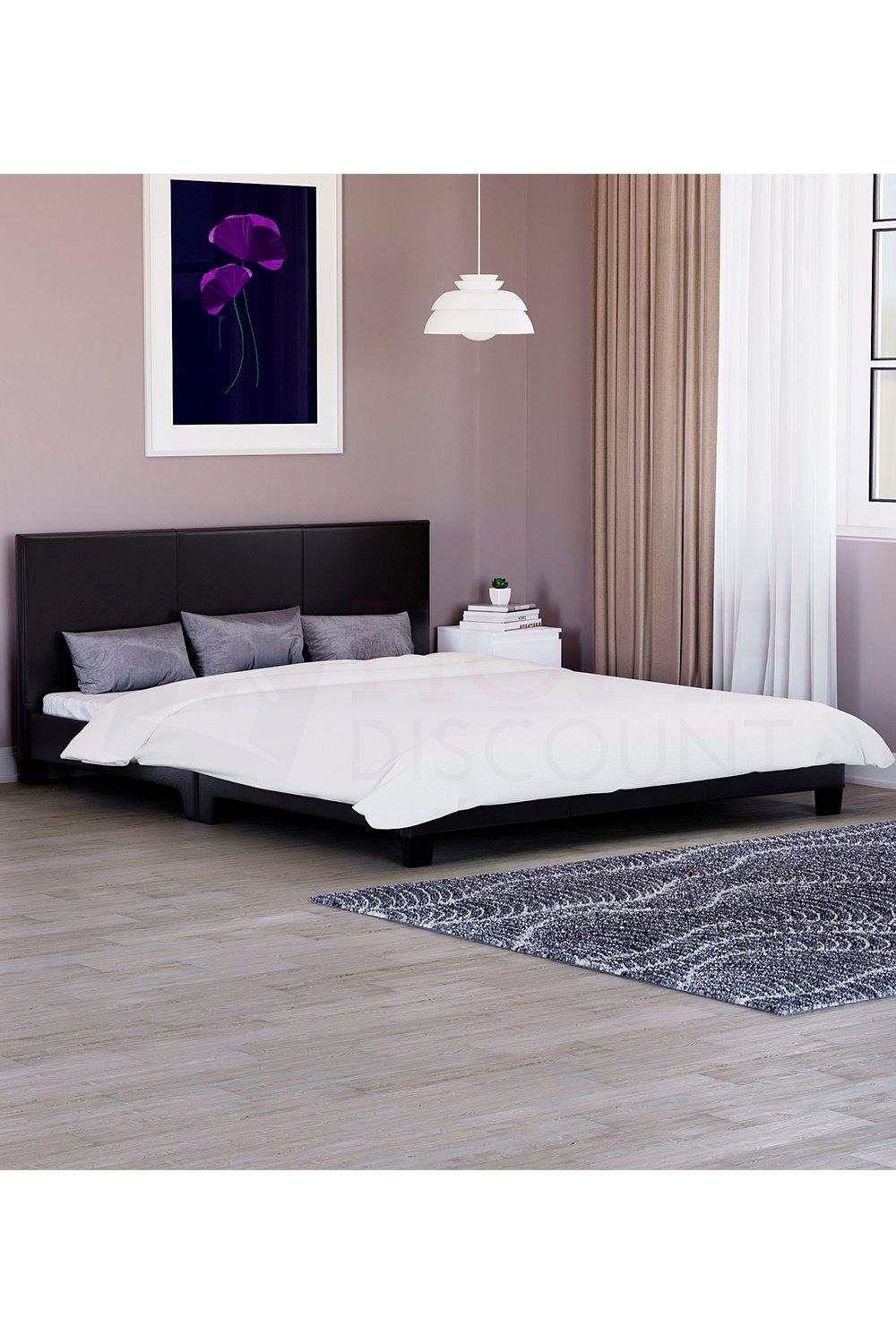 Vida Designs Lisbon King Size Faux Leather Bed Frame 770 x 1550 x 2080 mm