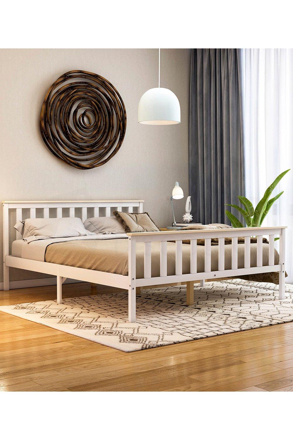 Vida Designs Milan King Size Wooden Bed High Foot 820 x 1595 x 2050 mm
