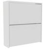 Home Discount Vida Designs 2 Drawer Mirrored Shoe Cabinet Storage Organizer 660 x 625 x 165 mm thumbnail 6