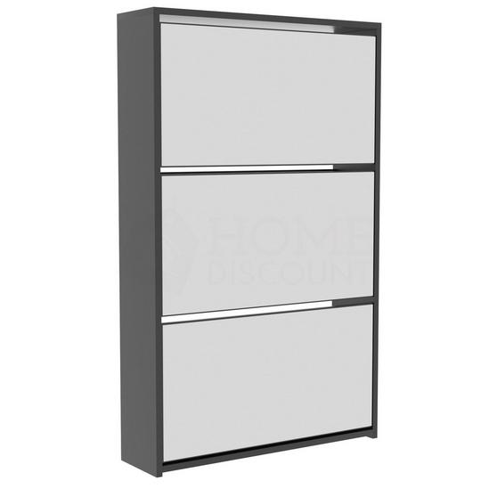 Home Discount Vida Designs 3 Drawer Mirrored Shoe Cabinet Storage Organizer 1000 x 625 x 165 mm 6