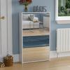 Home Discount Vida Designs 3 Drawer Mirrored Shoe Cabinet Storage Organizer 1000 x 625 x 165 mm thumbnail 1