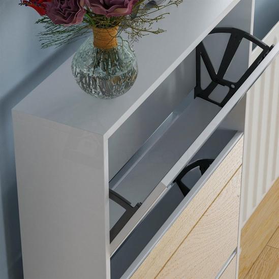 Home Discount Vida Designs 3 Drawer Mirrored Shoe Cabinet Storage Organizer 1000 x 625 x 165 mm 4