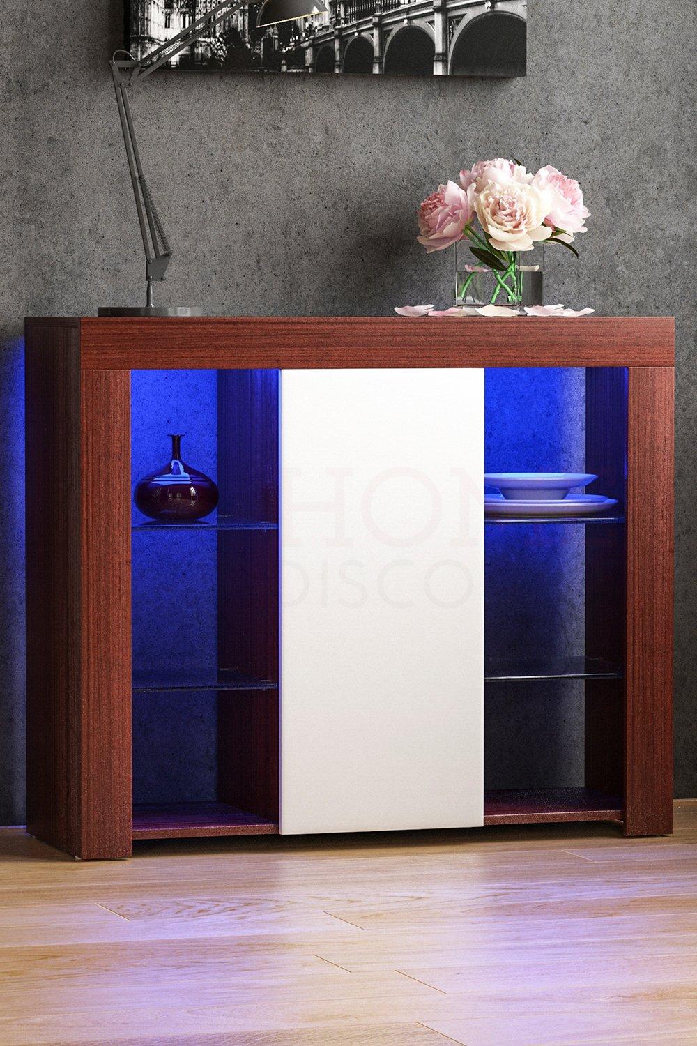 Vida Designs Azura 1 Door Large LED Sideboard Cabinet 830 x 980 x 350 mm