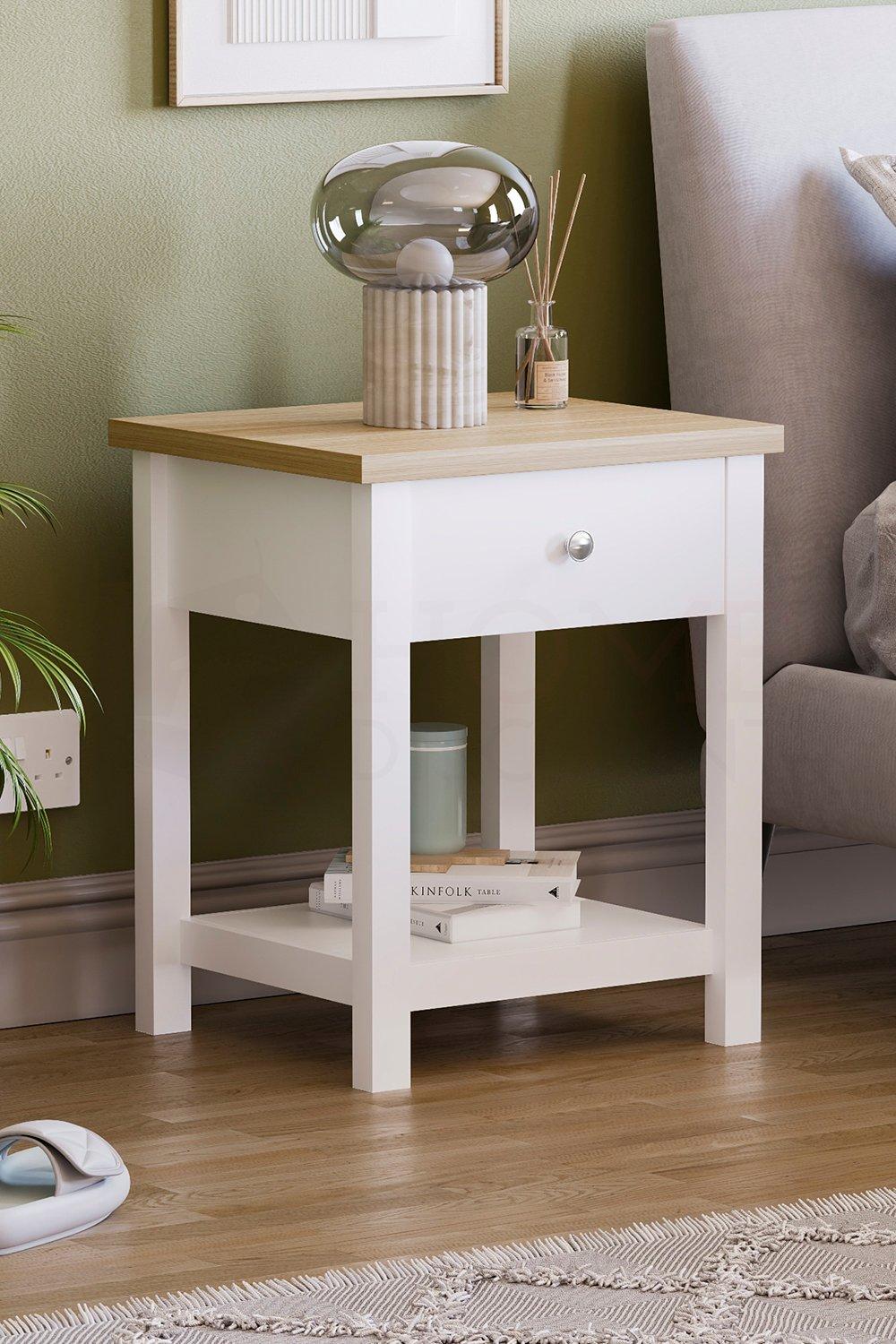 Coffee & Side Tables | Vida Designs Arlington 1 Drawer Side Table Storage Living Room | Home Discount