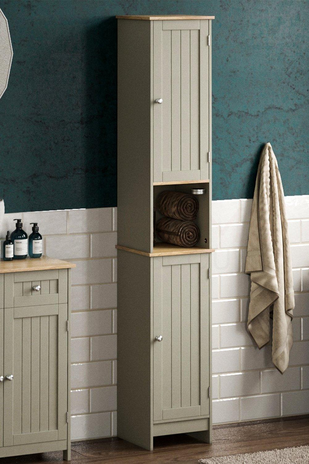 Bath Vida Priano 2 Door Tall Cabinet Cupboard Bathroom Storage 1700 x 320 x 300 mm