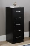 Home Discount Vida Designs Riano 5 Drawer Narrow Chest Storage Bedroom Furniture thumbnail 1