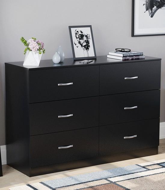 Home Discount Vida Designs Riano 6 Drawer Chest of Drawers Storage Bedroom Furniture 1