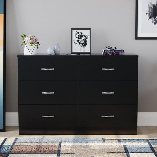 Home Discount Vida Designs Riano 6 Drawer Chest of Drawers Storage Bedroom Furniture 3
