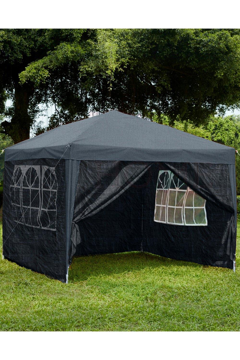 Garden Vida Pop Up Gazebo With Sides 2.5x2.5m Outdoor Garden Marquee Tent Canopy
