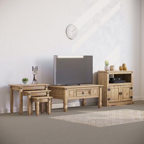 Home Discount Vida Designs Corona Trio Living Room Set Furniture (Coffee Table, Nest Of Tables, TV Unit) 1