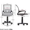 Home Discount Vida Designs Airsdale Office Mesh Chair Backrest Armrest Ergonomic thumbnail 2