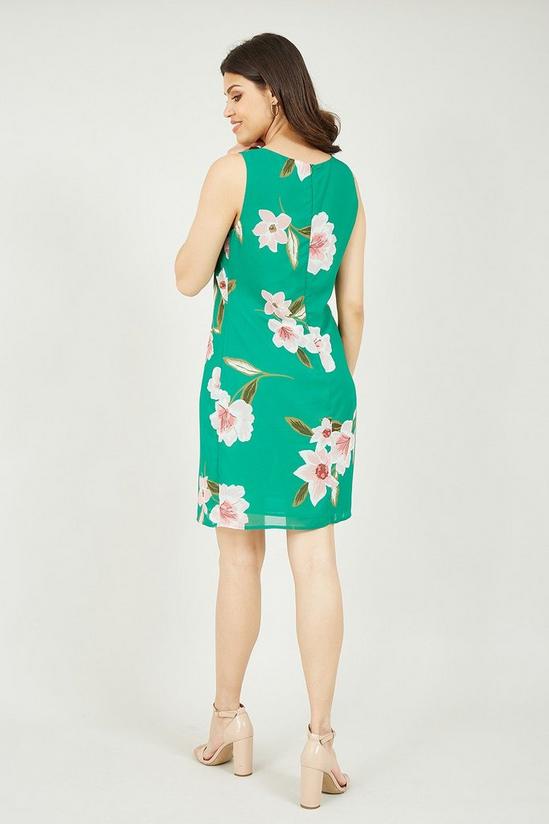 Yumi Green Floral Shift Dress 4